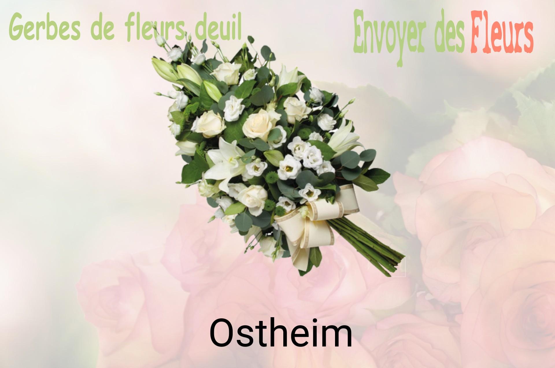 Gerbe de fleurs de deuil livrée à Ostheim